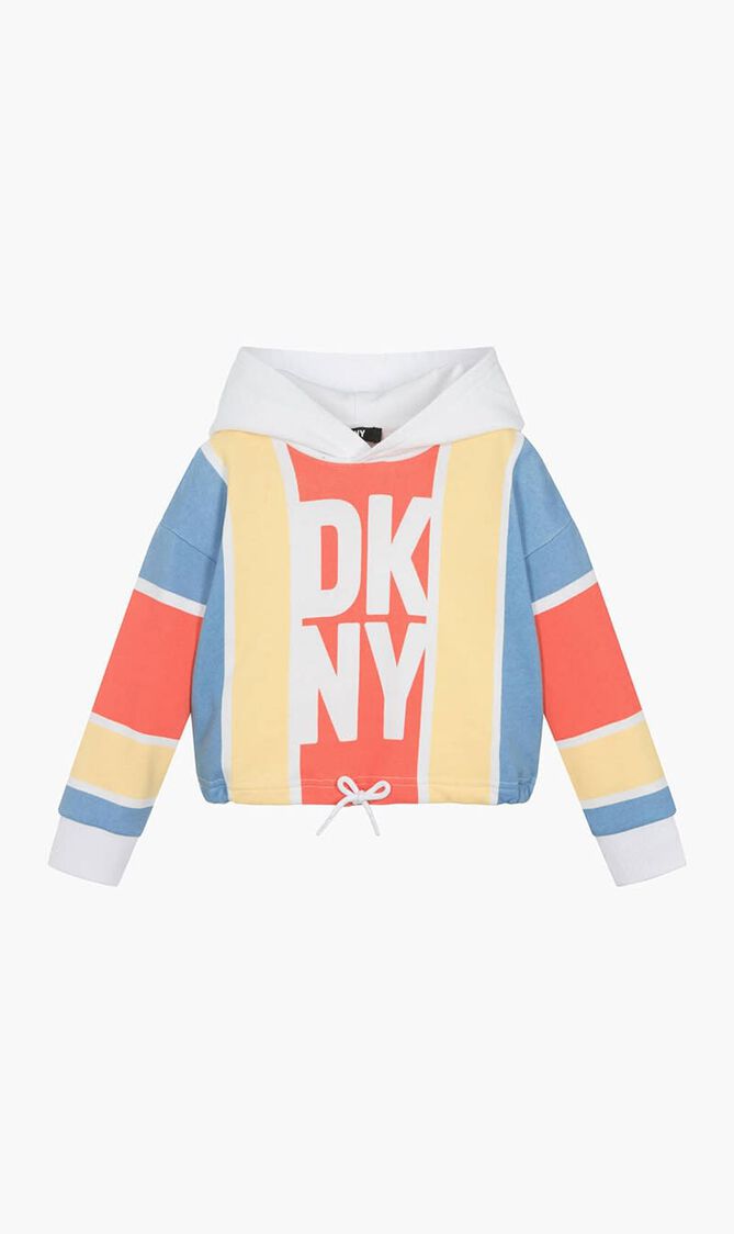 Striped Cotton Hoodie