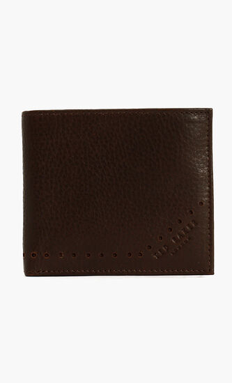 Brogue Leather Bifold Wallet