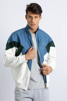 Colorblock Cotton Fleece Zip Jacket