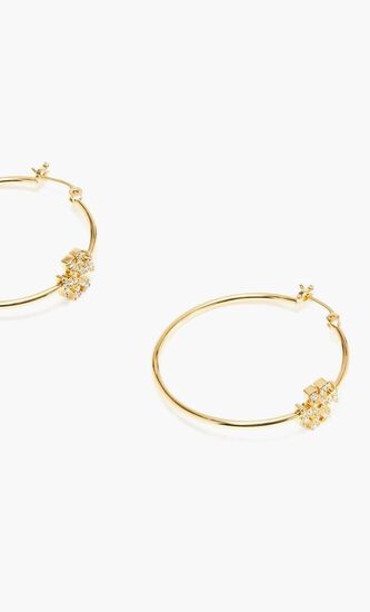 Eleanor Pave Hoop Earring