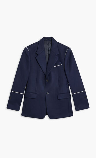 LIGHT WOOL FELT 2 BUTTONS JACKET