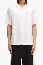 LINEN BLEND REVERE COLLAR SHIR