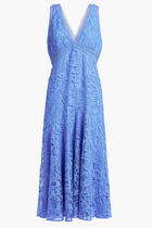 SLEEVELESS LACE LONG DRESS