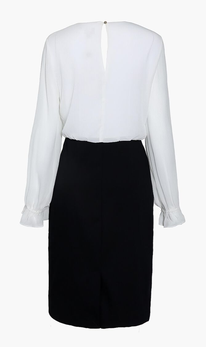 Exaggerated Sleeve Detail Dress