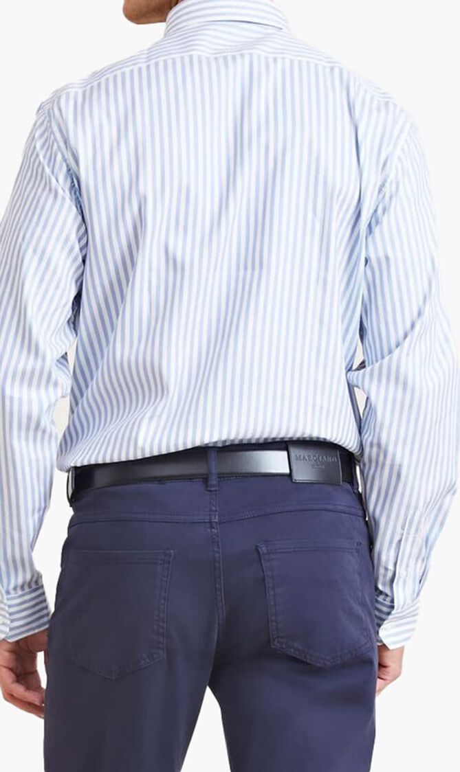 JOE IT COLLAR NOTCHE - DOUBLE FACE STRIPED POPELINE