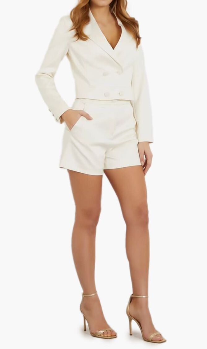 High Rise Satin Shorts