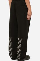 DIAGS BIT BOOK SWEATPANTS BLACK WHITE