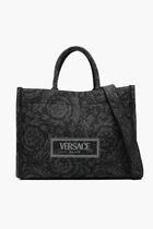 LARGE TOTE EMBROIDERY JACQUARD BAROCCO+CALF