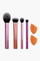 REAL TECHNIQUES MAKEUP BRUSH SET 2 SPONGE BLENDERS FOR EYESHADOW FOUNDATION BLUSH AND CONCEALER