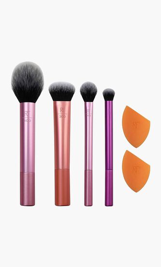 REAL TECHNIQUES MAKEUP BRUSH SET 2 SPONGE BLENDERS FOR EYESHADOW FOUNDATION BLUSH AND CONCEALER