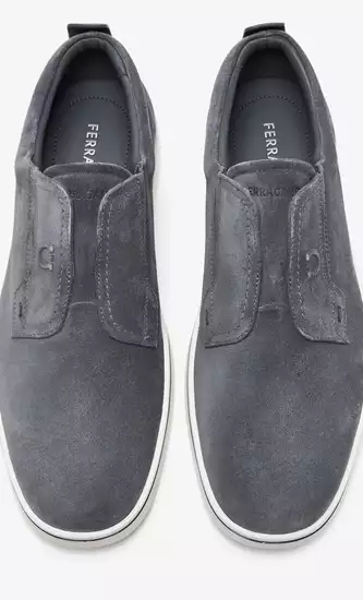 Suede Slip On Sneakers