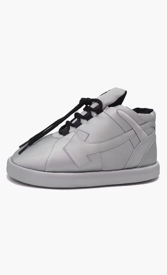 Bump Sneaker Home Syn Leather Silver Bla
