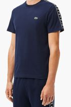 Cotton Jersey Logo Stripe T-shirt