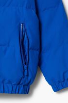 Hooded Puffer Jacket with Crocodile at the back