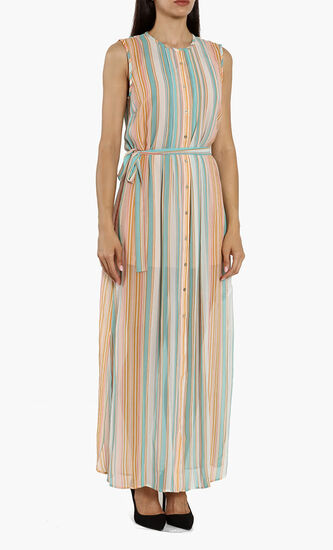 Canpar Candy Stripe Sleeveless Dress