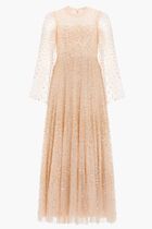 Scatter Dot Round Neck Ankle