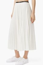 Long Pleated Elasticated Waist Skirt