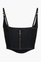 CORSET TOP BRALETTE SL CROP SATIN SOLID