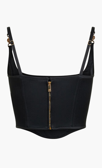 CORSET TOP BRALETTE SL CROP SATIN SOLID