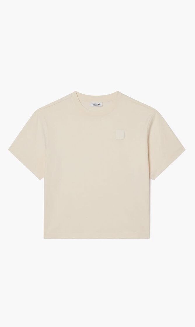 Oversized Wash Effect Badge T-shirt