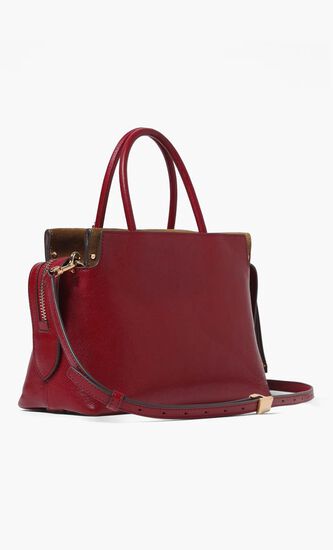Leather Top Handle Bag