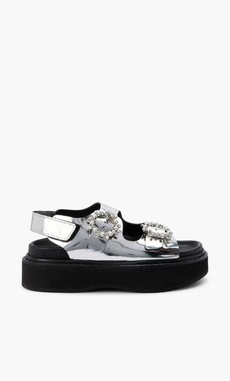 PLATFORM SANDAL W BUCKLE