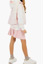 Leather Pleated Mini Skirt