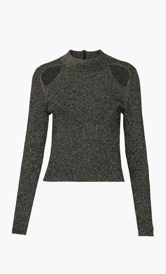 Cut Out Cropped Jumper