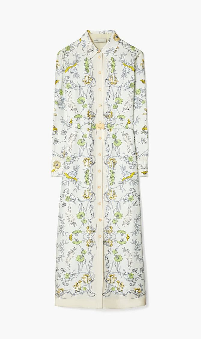 Tropical Shirt Dress