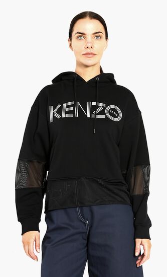 Mesh Panelled Hoodie