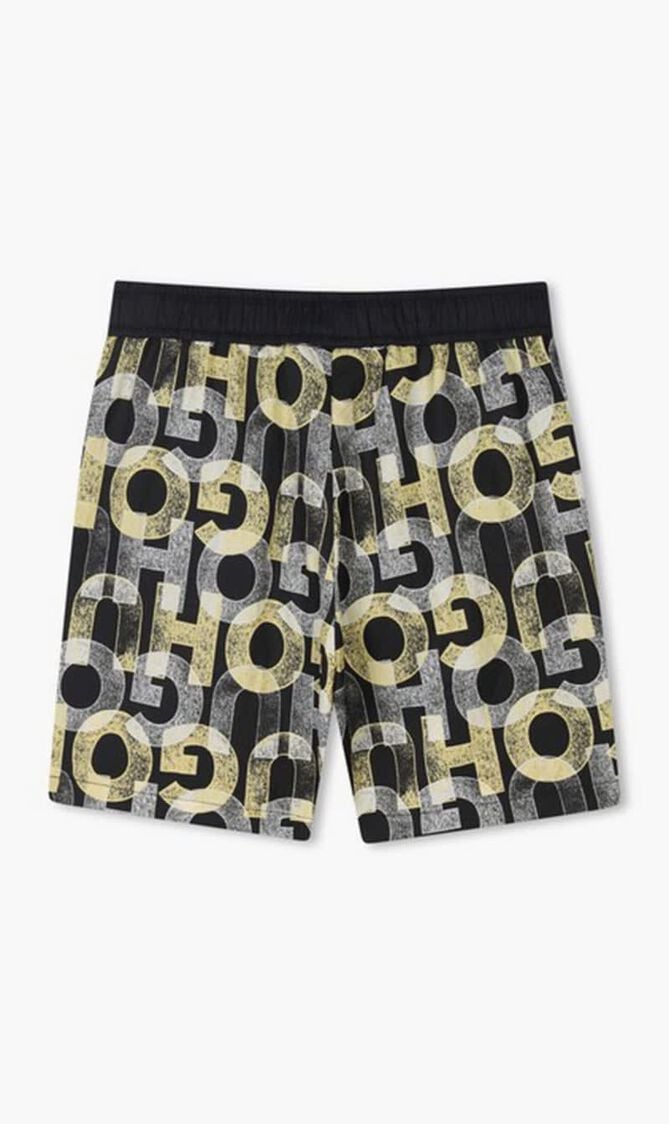 Logo Print Swim Trunks