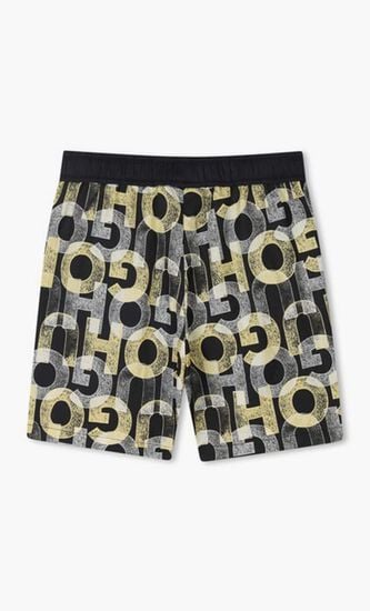 Logo Print Swim Trunks