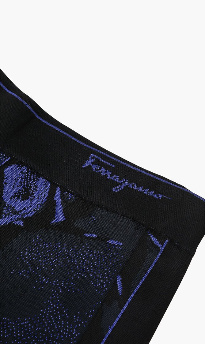 Printed Wide Trousers