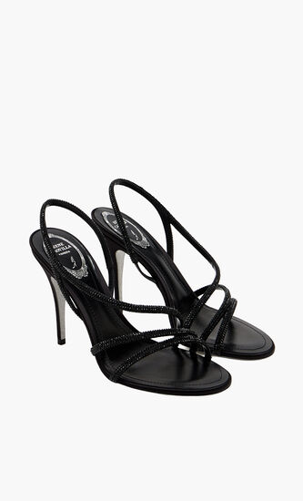 BLACK SATINJET STRASS