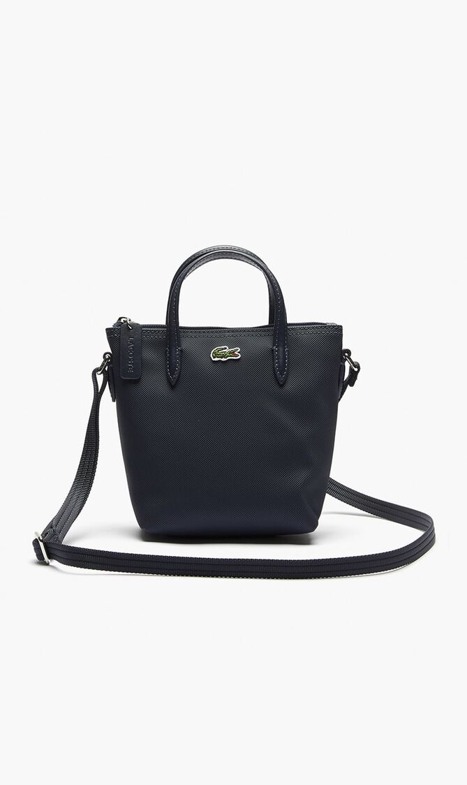Pique Coated Canvas Mini Zip Tote Bag