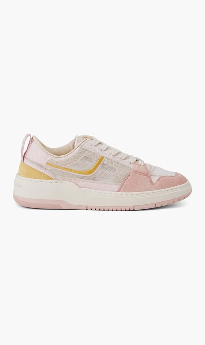 Mesh Suede Lace Up Sneakers