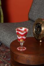 Ikat Drinking Glass Red