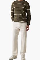 Linen Blend Striped Sweater