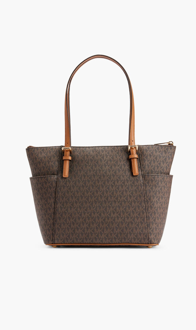 Jet Set Logo Zip Tote Bag