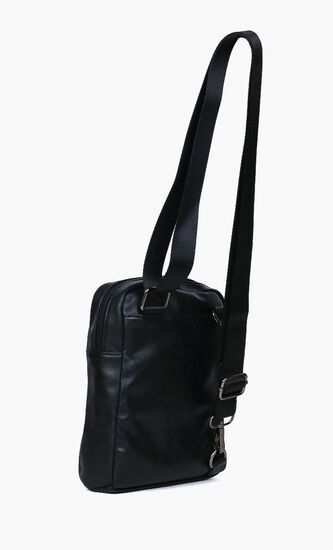 Zipper Leather Crossbody Bag