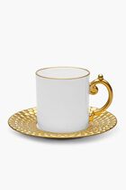 Aegean Espresso Cup and Saucer, Set of 2