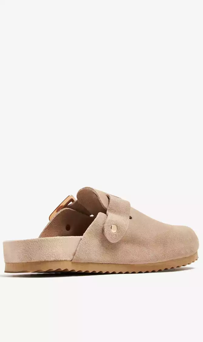Suede Sabots