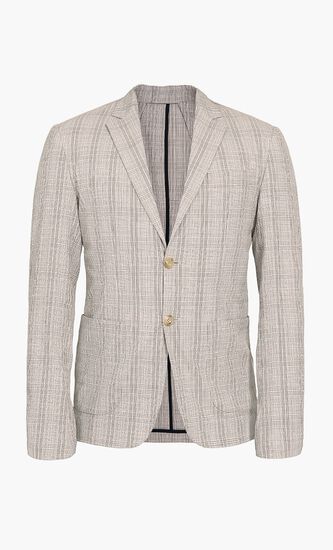 Slim Fit Galles Seer Sucker Jacket