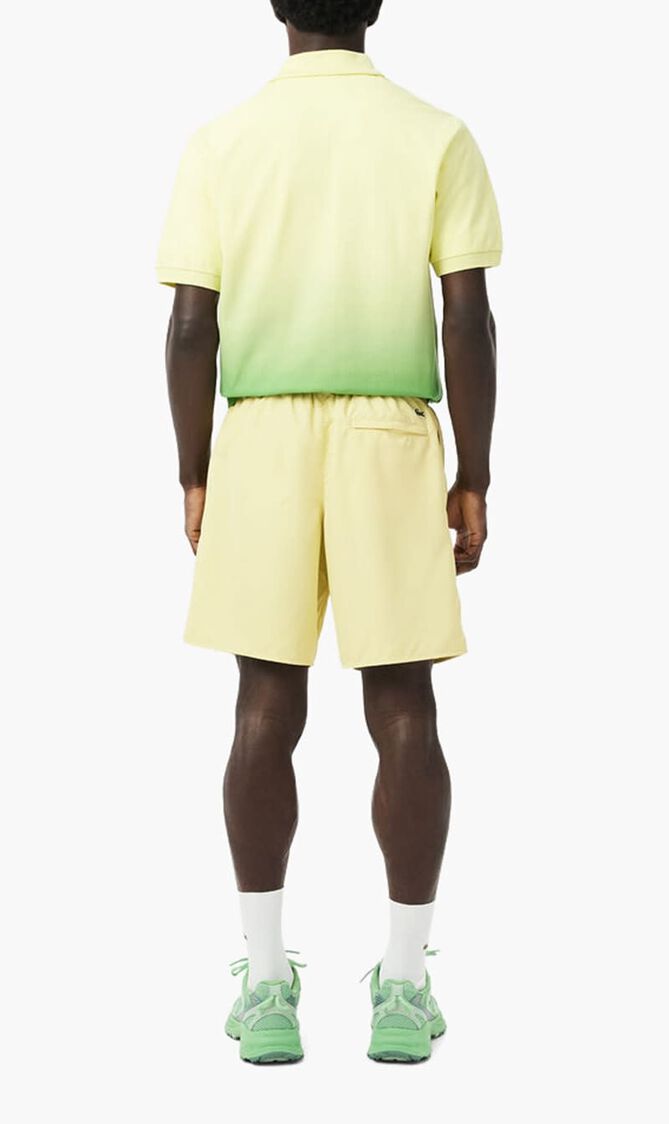 Long Branded Swim Trunks