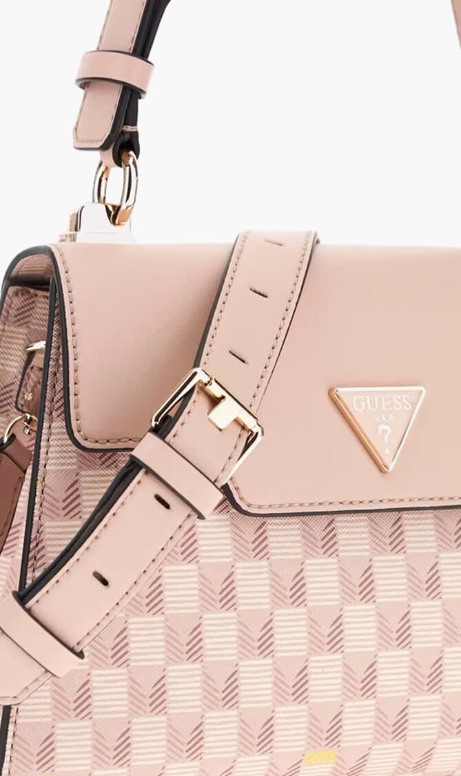 G Wave Top Handle Flap Handbag