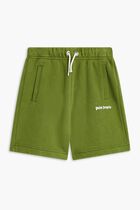 SWEAT SHORT LOGO MILITARY WHITE