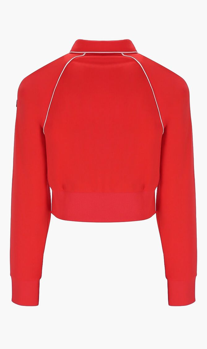 TRACK JACKET WITH FLAT KNIT