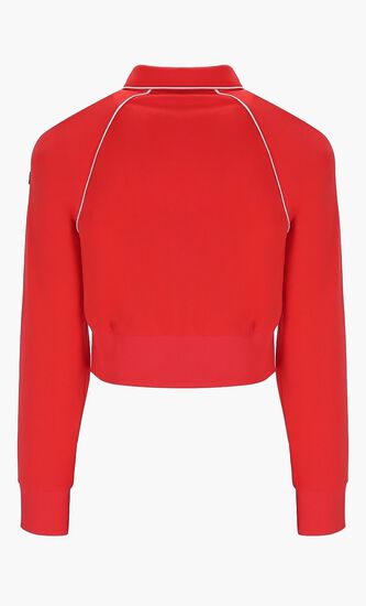 TRACK JACKET WITH FLAT KNIT