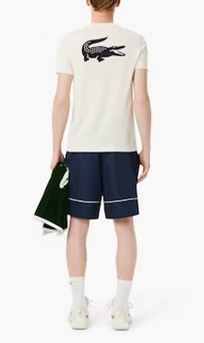 Printed Diamond Taffeta Tennis Shorts