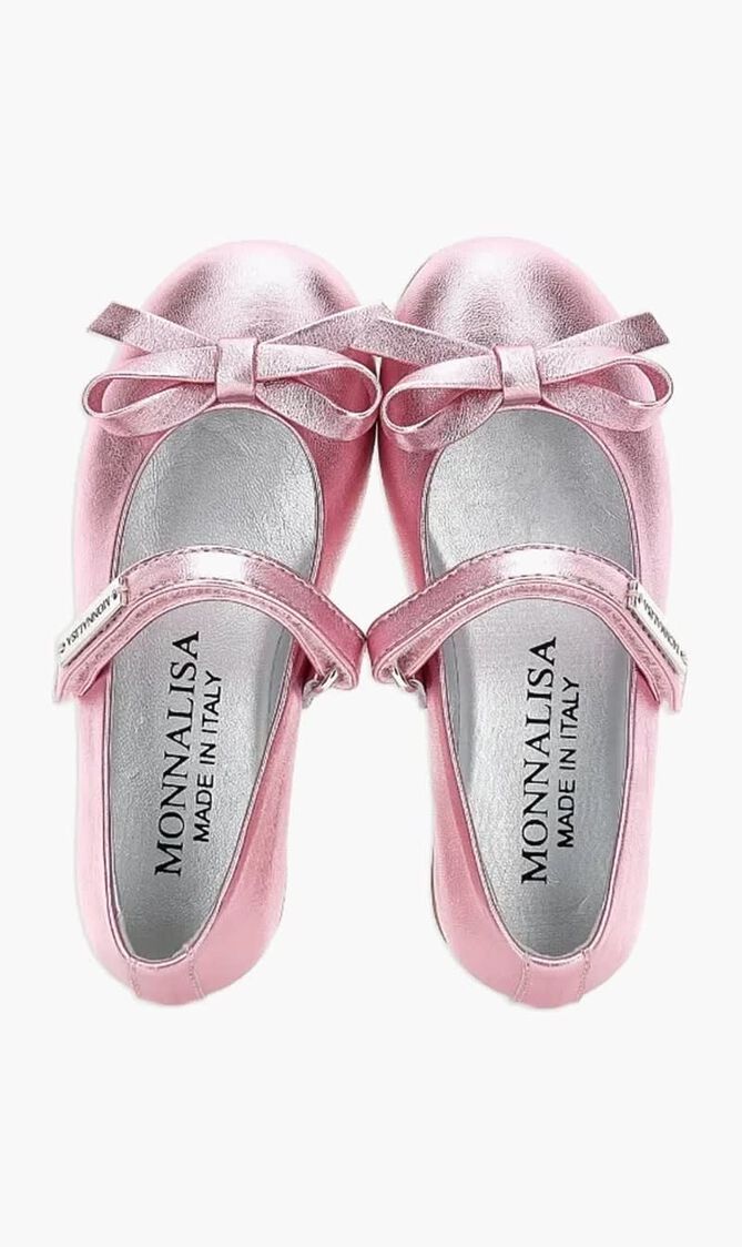 Mary Jane Metallic Flat Shoes